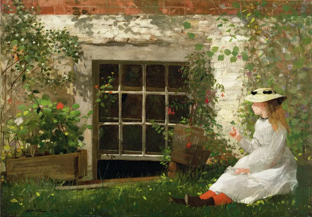 The Four Leaf Clover in Detail Winslow Homer